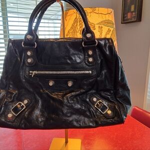 Balenciaga Motocross Giant 21 Part Time Leather Purse